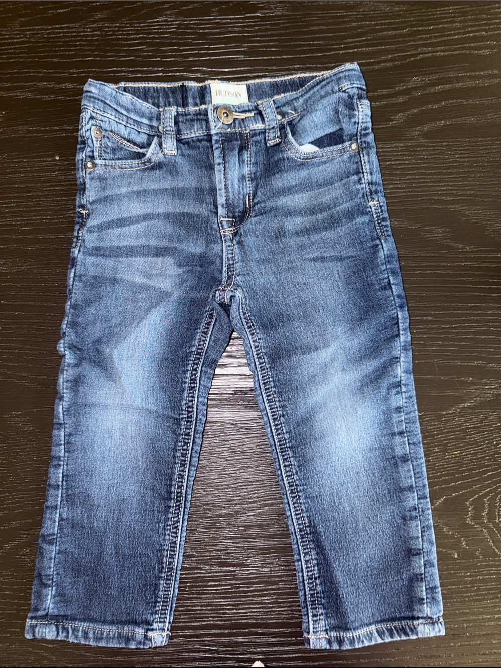 Hudson Jeans Boys' Blue Slim Straight Denim